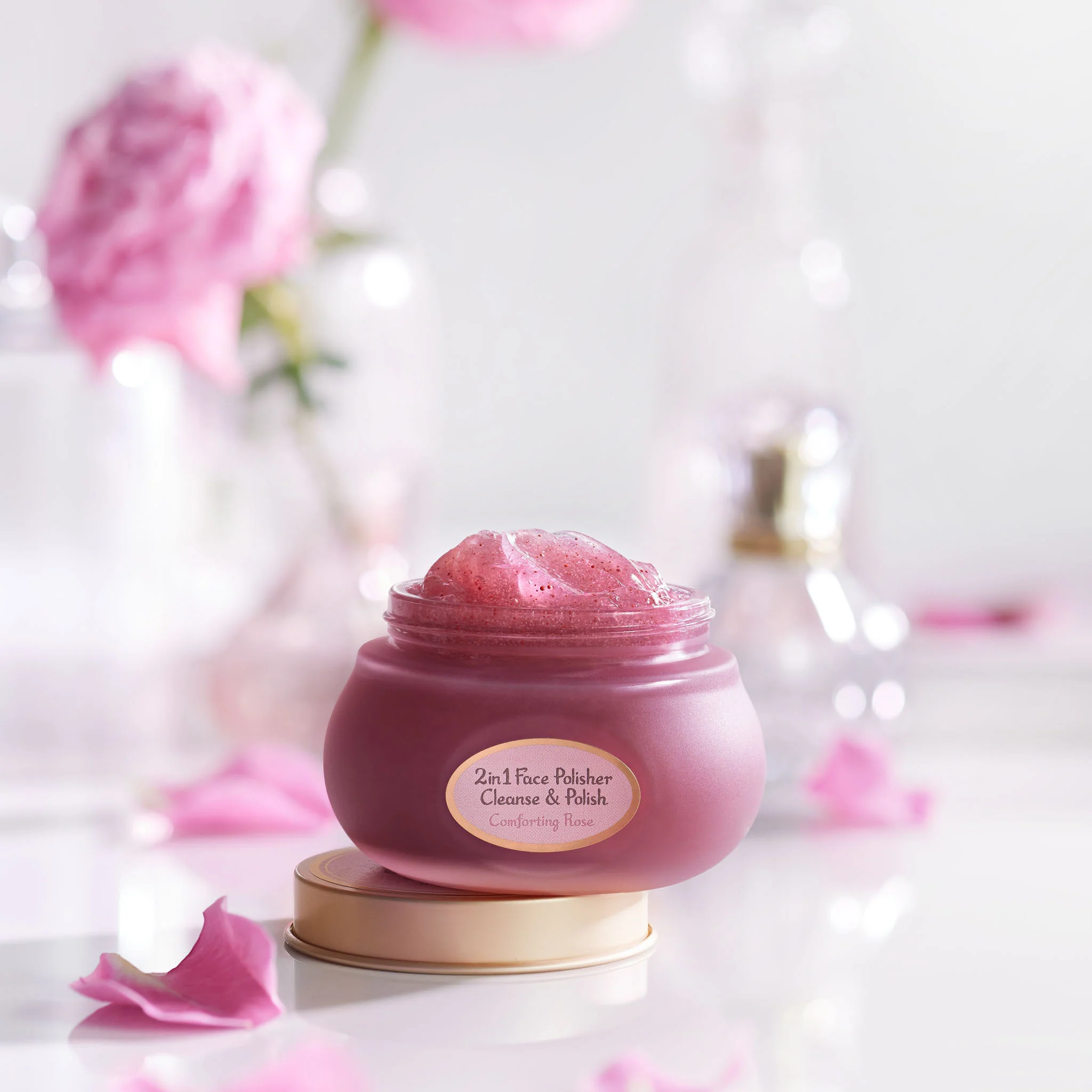 2 in 1 Gelée Face Polisher Comforting Rose 4.2oz (125mL) - Image 4