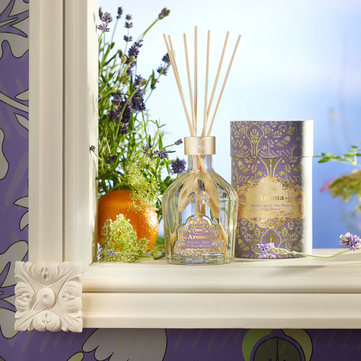Aroma Reed Diffuser Lavender Apple & Anise Blossom 8.3oz (245mL) - Image 4
